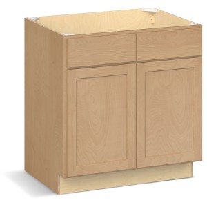RELIABILT Parkstone II Sink Base, Wheat Stained, 33" W, 2 Doors, Fully Assembled - 641106 | Lowe's Pro Supply